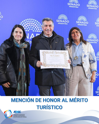 MENCIÓN DE HONOR AL MÉRITO TURÍSTICO DEL SENADO